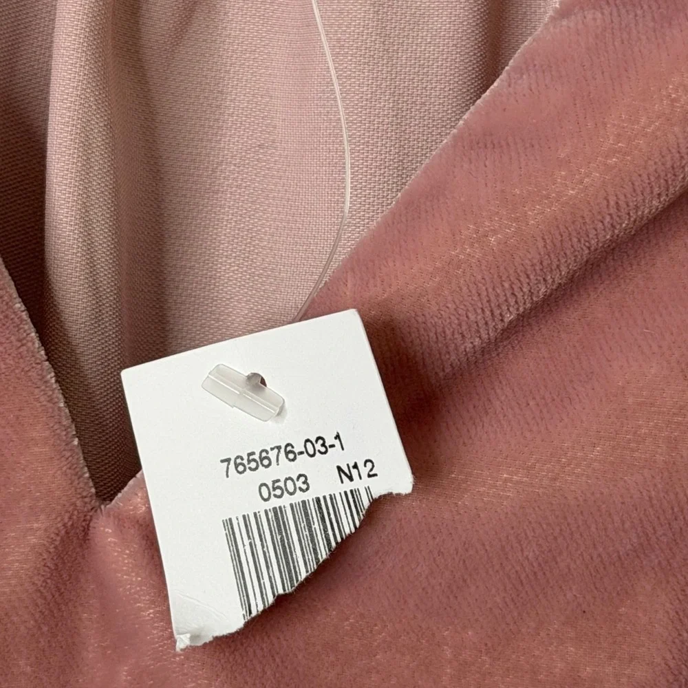 New Old Navy‎ Split Neck Velvet Swing Top Womens Plus Size 2X Pink Puff Sleeve